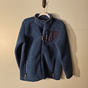 LL BEAN Fleece zip up. Blue Boys 18